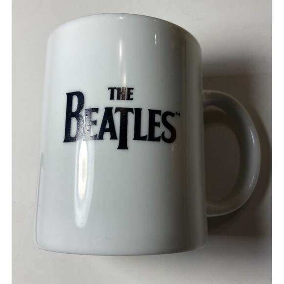 Vintage White The Beatles Rock Band Coffee Mug MINTY - Picture 1 of 4